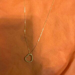 White Gold Diamond Heart Pendant